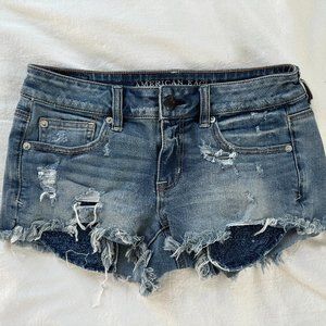 American Eagle Low Rise Shortie Shorts